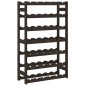 vidaXL Botellero para 42 botellas madera maciza de pino negro vidaXL Botellero para 42 botellas madera maciza de pino negro