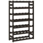 vidaXL Botellero para 42 botellas madera maciza de pino negro vidaXL Botellero para 42 botellas madera maciza de pino negro
