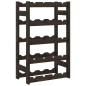 vidaXL Botellero para 20 botellas madera maciza de pino negro vidaXL Botellero para 20 botellas madera maciza de pino negro