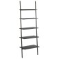 vidaXL Estantería inclinada de 5 baldas negro 64x34x185,5 cm vidaXL Estantería inclinada de 5 baldas negro 64x34x185,5 cm