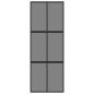 vidaXL Puerta corredera vidrio templado y aluminio negra 76x205 cm