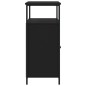 vidaXL Aparador de madera de ingeniería negro 100x35x80 cm vidaXL Aparador de madera de ingeniería negro 100x35x80 cm