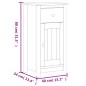vidaXL Juego de muebles de baño BERG 4 pzas madera maciza pino blanco vidaXL Juego de muebles de baño BERG 4 pzas madera maciza pino blanco