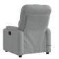 vidaXL Sillón reclinable de masaje de tela gris claro