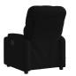 vidaXL Sillón reclinable de masaje de tela negro