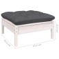 vidaXL Muebles de jardín 5 pzas con cojines madera maciza de pino vidaXL Muebles de jardín 5 pzas con cojines madera maciza de pino