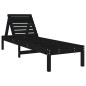 vidaXL Tumbonas con mesa 2 uds madera maciza de pino negro vidaXL Tumbonas con mesa 2 uds madera maciza de pino negro
