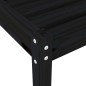 vidaXL Tumbonas con mesa 2 uds madera maciza de pino negro vidaXL Tumbonas con mesa 2 uds madera maciza de pino negro