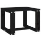 vidaXL Tumbonas con mesa 2 uds madera maciza de pino negro vidaXL Tumbonas con mesa 2 uds madera maciza de pino negro