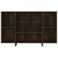 vidaXL Aparador de madera de ingeniería roble ahumado 120x30x75 cm