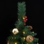 vidaXL Árbol de Navidad artificial con bisagras 300 LED y bolas 240 cm vidaXL Árbol de Navidad artificial con bisagras 300 LED y bolas 240 cm