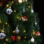 vidaXL Árbol de Navidad artificial con bisagras 300 LED y bolas 210 cm vidaXL Árbol de Navidad artificial con bisagras 300 LED y bolas 210 cm