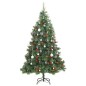 vidaXL Árbol de Navidad artificial con bisagras 300 LED y bolas 210 cm vidaXL Árbol de Navidad artificial con bisagras 300 LED y bolas 210 cm