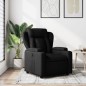 vidaXL Sillón reclinable de tela negro vidaXL Sillón reclinable de tela negro