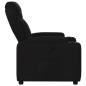 vidaXL Sillón reclinable de tela negro vidaXL Sillón reclinable de tela negro