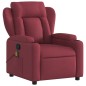 vidaXL Sillón de masaje reclinable de tela color vino tinto vidaXL Sillón de masaje reclinable de tela color vino tinto