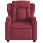 vidaXL Sillón de masaje reclinable de tela color vino tinto vidaXL Sillón de masaje reclinable de tela color vino tinto
