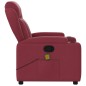 vidaXL Sillón de masaje reclinable de tela color vino tinto vidaXL Sillón de masaje reclinable de tela color vino tinto