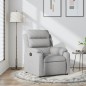 vidaXL Sillón reclinable de tela gris claro vidaXL Sillón reclinable de tela gris claro