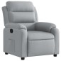vidaXL Sillón reclinable de tela gris claro vidaXL Sillón reclinable de tela gris claro