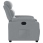 vidaXL Sillón reclinable de tela gris claro vidaXL Sillón reclinable de tela gris claro