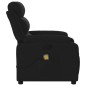 vidaXL Sillón reclinable de masaje de tela negro vidaXL Sillón reclinable de masaje de tela negro