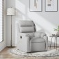 vidaXL Sillón reclinable de masaje de tela gris claro vidaXL Sillón reclinable de masaje de tela gris claro