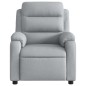 vidaXL Sillón reclinable de masaje de tela gris claro vidaXL Sillón reclinable de masaje de tela gris claro