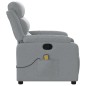 vidaXL Sillón reclinable de masaje de tela gris claro vidaXL Sillón reclinable de masaje de tela gris claro