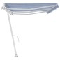 vidaXL Toldo de pie automático azul y blanco 600x300 cm vidaXL Toldo de pie automático azul y blanco 600x300 cm