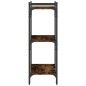 vidaXL Librería 3 estantes madera ingeniería roble ahumado 60x30x86 cm vidaXL Librería 3 estantes madera ingeniería roble ahumado 60x30x86 cm