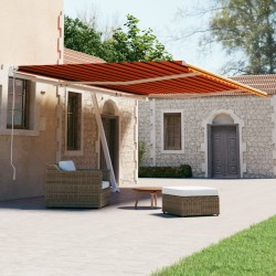 vidaXL Toldo de pie automático naranja y marrón 600x300 cm