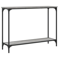 vidaXL Mesa consola madera de ingeniería gris Sonoma 101x30,5x75 cm