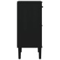 vidaXL Mesita noche SENJA aspecto ratán madera pino negro 40x35x80 cm vidaXL Mesita noche SENJA aspecto ratán madera pino negro 40x35x80 cm