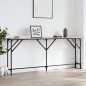 vidaXL Mesa consola madera de ingeniería gris Sonoma 180x23x75 cm vidaXL Mesa consola madera de ingeniería gris Sonoma 180x23x75 cm