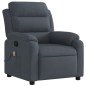 vidaXL Sillón de masaje reclinable de terciopelo gris oscuro vidaXL Sillón de masaje reclinable de terciopelo gris oscuro