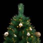 vidaXL Árbol de Navidad artificial con bisagras 300 LED y bolas 210 cm vidaXL Árbol de Navidad artificial con bisagras 300 LED y bolas 210 cm