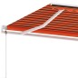 vidaXL Toldo de pie automático naranja y marrón 600x300 cm vidaXL Toldo de pie automático naranja y marrón 600x300 cm