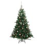 vidaXL Árbol de Navidad artificial con bisagras 300 LED y bolas 240 cm vidaXL Árbol de Navidad artificial con bisagras 300 LED y bolas 240 cm