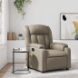 vidaXL Sillón de masaje reclinable cuero sintético color capuchino vidaXL Sillón de masaje reclinable cuero sintético color capuchino
