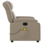vidaXL Sillón de masaje reclinable cuero sintético color capuchino vidaXL Sillón de masaje reclinable cuero sintético color capuchino