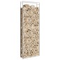 vidaXL Estante para leña acero inoxidable 110x28x312 cm vidaXL Estante para leña acero inoxidable 110x28x312 cm