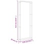 vidaXL Estante para leña acero inoxidable 110x28x312 cm vidaXL Estante para leña acero inoxidable 110x28x312 cm