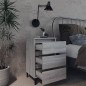 vidaXL Mesitas de noche 2 uds con patas metal gris Sonoma 40x35x69 cm vidaXL Mesitas de noche 2 uds con patas metal gris Sonoma 40x35x69 cm
