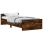 vidaXL Estructura de cama madera contrachapada roble ahumado 90x190 cm vidaXL Estructura de cama madera contrachapada roble ahumado 90x190 cm