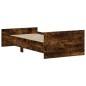 vidaXL Estructura de cama madera contrachapada roble ahumado 90x190 cm vidaXL Estructura de cama madera contrachapada roble ahumado 90x190 cm