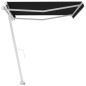 vidaXL Toldo de pie manual retráctil gris antracita 400x350 cm vidaXL Toldo de pie manual retráctil gris antracita 400x350 cm