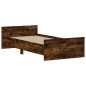 vidaXL Estructura de cama madera contrachapada roble humo 100x200 cm vidaXL Estructura de cama madera contrachapada roble humo 100x200 cm