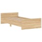 vidaXL Estructura de cama madera contrachapada roble Sonoma 90x190 cm vidaXL Estructura de cama madera contrachapada roble Sonoma 90x190 cm
