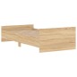 vidaXL Estructura de cama madera contrachapada roble Sonoma 90x190 cm vidaXL Estructura de cama madera contrachapada roble Sonoma 90x190 cm